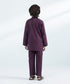 Kids East Boys purple 2 Piece Printed Lawn Suit